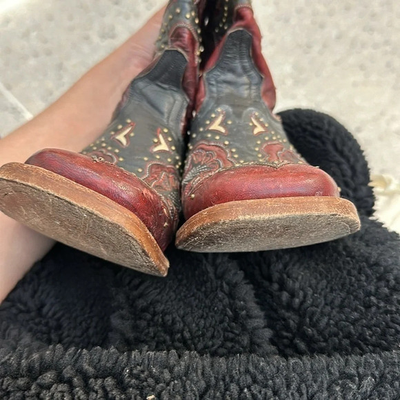 Lucchese Scarlet Studded Country Western Cowboy Boots; Women's Size 6 - Picture 10 of 13